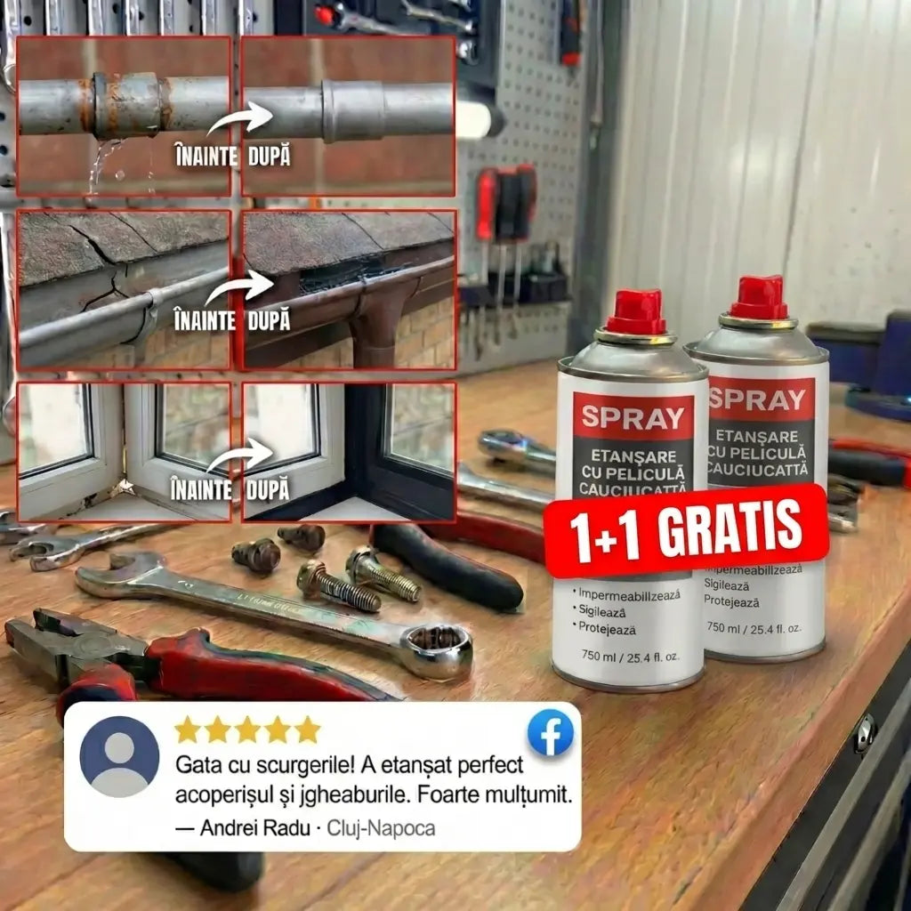 Spray Etansare (Peliculă Cauciucată) 1+1 Gratis