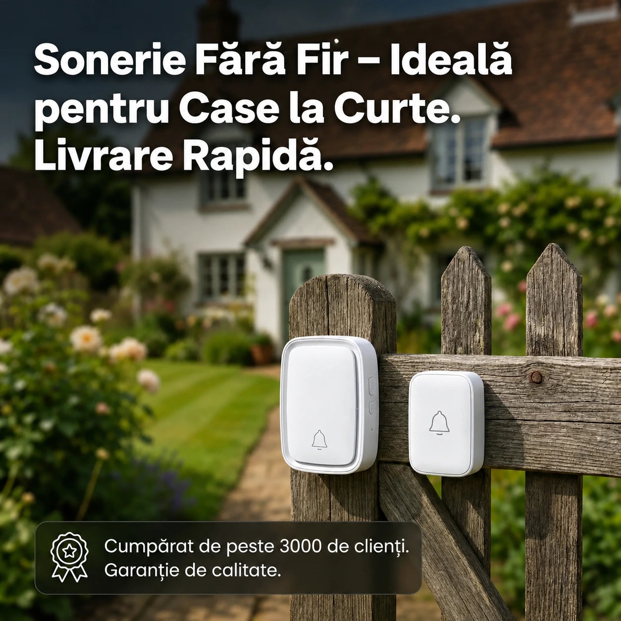Sonerie fără fir – ideală pentru case la curte - Pret Special