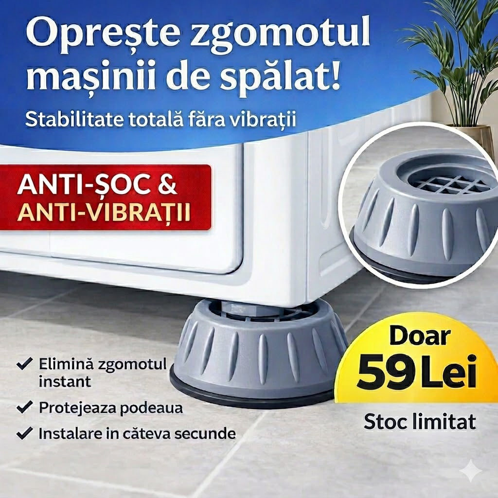 Set 4 picioare anti-șoc și vibrații