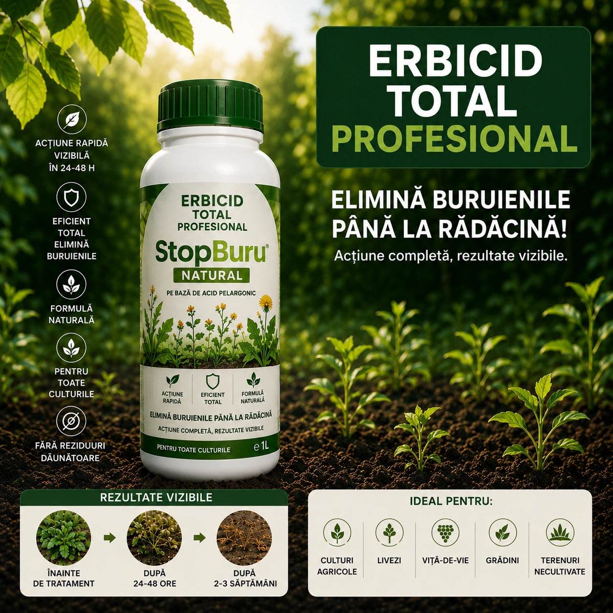 Erbicid Total Natural StopBuru